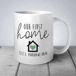 Our First Home Mug, First Home Gift, Housewarming Gift, Gift For New C
