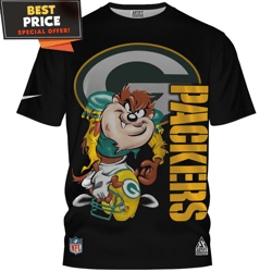 Green Bay Packers Tasmanian Devil Nfl Player Tshirt, Unique Packers Gifts undefined Best Personalized Gift undefined Unique Gifts Idea