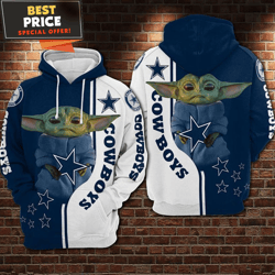 Dallas Cowboys Baby Yoda Sweatshirt, Unique Cowboys Gift For Fan undefined Best Personalized Gift undefined Unique Gifts Idea