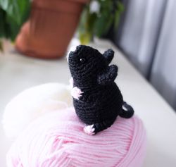 Mouse stuffed animal doll, Black mouse toy, Little soft mouse, Gift for the mouse lover, Cute mice, Kids playroom decor