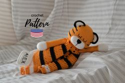 Crochet tiger comforter amigurumi pattern Eng PDF