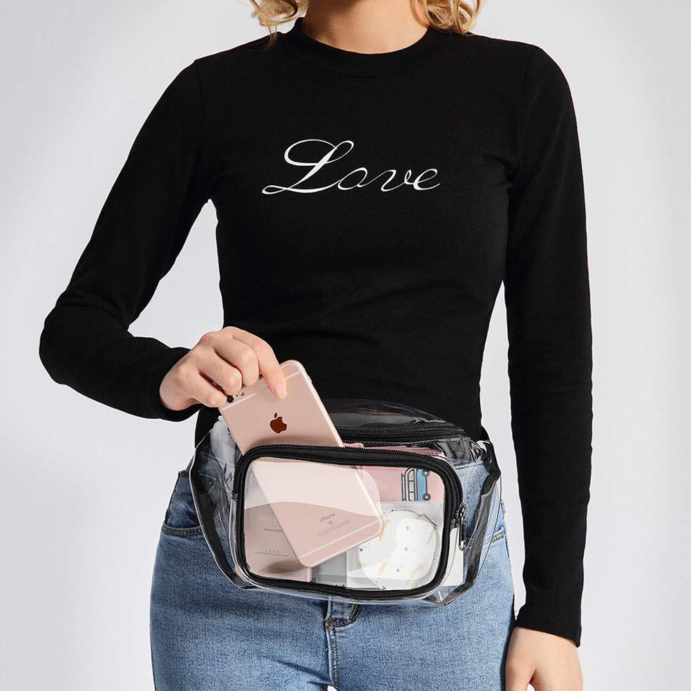 Clear Plastic Fanny Bag With Two Pockets 1