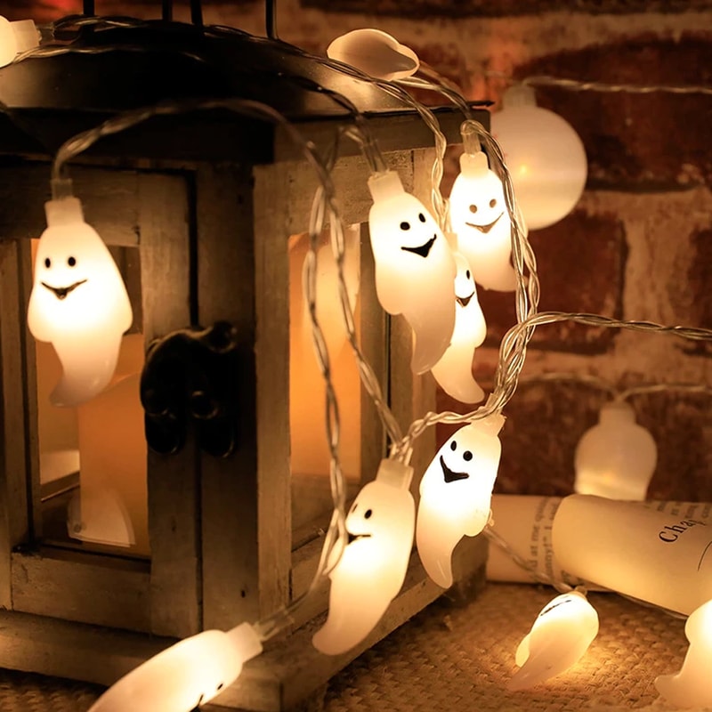 Halloween ghost string lights