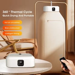 foldable mini portable dryer, electric fast drying timer, intelligent household cabinet with drying bag, compact travel