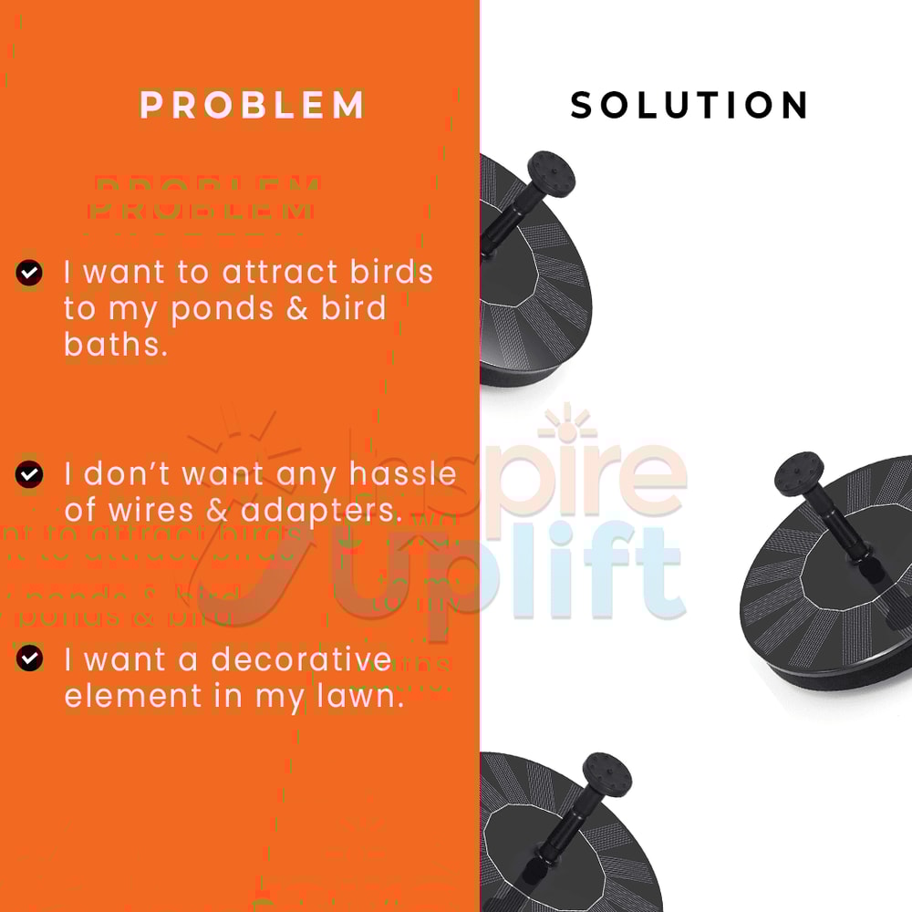 Solar Water Fountain For Garden EcoFriendly Outdoor SolarPowered Fountain Gift For Garden Lovers G 3