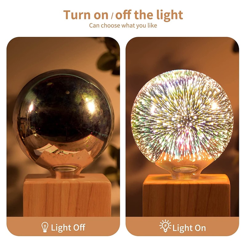 Galaxy 3D Infinity Fireworks Light Bulb 6