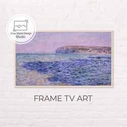 Samsung Frame TV Art | 4k Claude Monet Vintage Seascape Art for Frame TV | Oil paintings | Instant Download