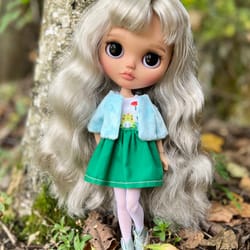 blythe doll custom for sale blythe doll with black eyes and long hair free shipping