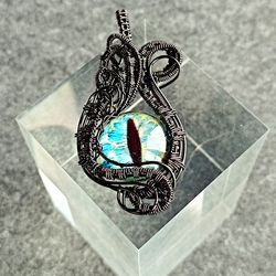 jewelry with a dragon's eye, a gift for a girl.