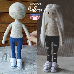Crochet body doll amigurumi pattern Eng  PDF