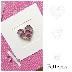 Digital templates to make Quilled hearts | Quilling Paper Art