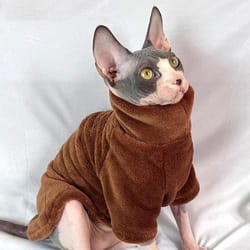 warm wool pet hoodies: stylish winter fashion for cats & dogs