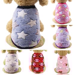 warm fleece dog jacket: affordable clothes for small breeds