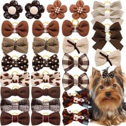 cute dog hair bows: pet grooming accessories for small dogs