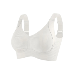 plus size seamless bra, wireless lift for anti sagging, breathable wide strap for daily comfort sports