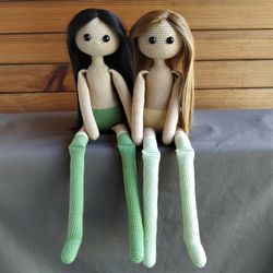 Crochet body doll amigurumi Eng Fr