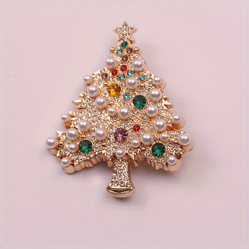 Fashion Women Brooches, Colorful Christmas Tree, Pin Jewelry For Party, Banquet
