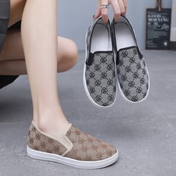 light soft comfortable women's flat shoes, spring and autumn fashion loafers, non-slip walking trainers for women