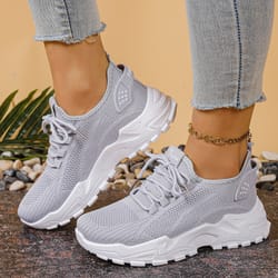 women's versatile sports shoes breathable single mesh dad shoes casual women's shoes for comfort and style