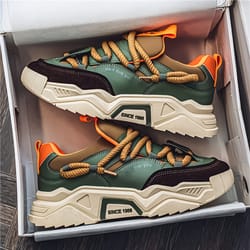 stylish and comfortable men's casual sports shoes durable and breathable