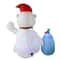Christmas Inflatable Polar Bear Gift Bags Penguin Outdoor Decoration With LED Rotating Lights Court 2