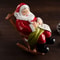 Santa Claus Leisure Lounge Chair Figurines Home Decor Christmas Resin Crafts 3