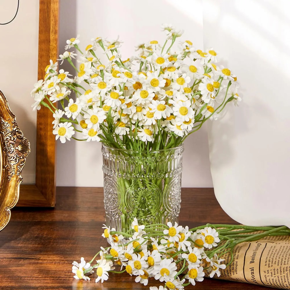 Artificial Small Daisy Bouquet Fake Daisy Flowers For Wedding Party Table Decoration DIY Home Decor 2