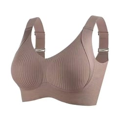 soft-supported seamless bra for women, push up lingerie, wireless beautiful back underwear, gather side breast