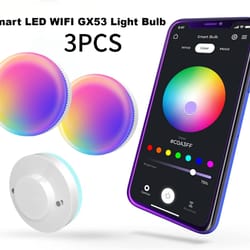 color changing smart light bulbs , wifi dimmable , compatible with alexa/google home/smartthings