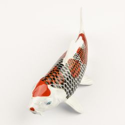 9 CM - Koi Fish Figure - Ruby Collection - Resin Figure - Collectibles & Decor
