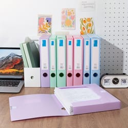 pastel snap closure plastic file folders durable document organizer set for office & school