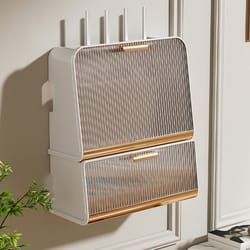 wall-mounted wifi router storage box, set-top box shelf, network cable organization box