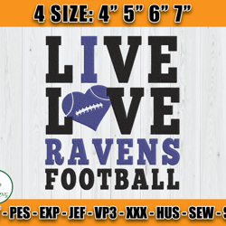 Ravens Embroidery, NFL Ravens Embroidery, NFL Machine Embroidery Digital, 4 sizes Machine Emb Files -16-Lewis