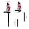Snowman Christmas Solar Lights, Outdoor Solar Powered Stakes, Holiday Decorations Light for Corridor, Lawn, Garden