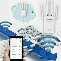 wireless amplifier wifi range extender, router signal booster, repeater for home and office