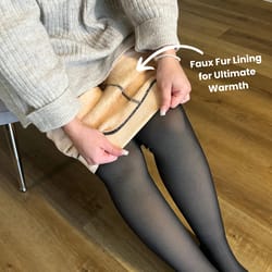 magic faux fur lined leggings