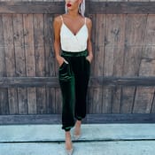 Shop Womens Red Velvet Pants