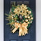 Elegant Pre Lit Christmas Wreath For Front Door Garland With LED Lantern And Large Bow For Holiday 4