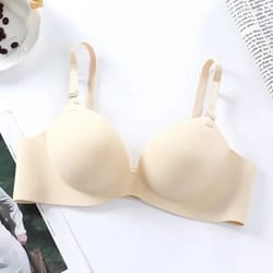sexy push up women seamless bra bralette no wire, breathable wireless 3/4 cup lingerie for girls
