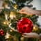 Christmas Ball Decorations Red, Decorative Ornaments for Hotels and Shopping Malls,Vibrant Christmas Colorful Ball Decor
