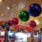 Christmas Ball Decorations Red, Decorative Ornaments for Hotels and Shopping Malls,Vibrant Christmas Colorful Ball Decor