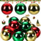 Christmas Ball Decorations Red, Decorative Ornaments for Hotels and Shopping Malls,Vibrant Christmas Colorful Ball Decor