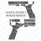 Fireamrs Laser Engraving Vector Design Glock 22 Gen 3 MAYAN 1