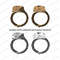 Handcuffs Laser Engraving Vector Design AMERICAN EAGLE 2