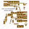 Colt 1911 Government ScrollLaser Engraving Vector Design Artwork 1