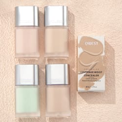 high coverage concealer, moisturizing liquid makeup base, waterproof foundation, oil control & dark circle concealer
