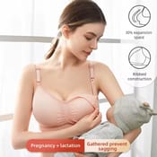 Seamless PushUp Maternity Bra Plus Size Nursing Support 1
