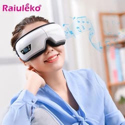 6d smart eye massager with heat vibration bluetooth music