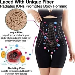 unique fiber restoration tummy control shapewear with thigh slimming waist trainer