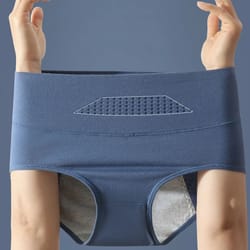 high waist leak proof cotton period panties plus size women briefs